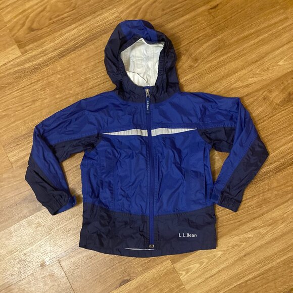 LL Bean Kids Trail Model rain jacket - Picture 1 of 8